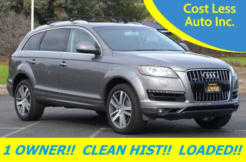 2012 Audi Q7 for sale at Cost Less Auto Inc. in Rocklin CA