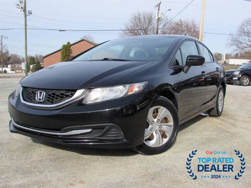 Used 2015 Honda Civic LX with VIN 19XFB2F52FE113290 for sale in Thomasville, NC