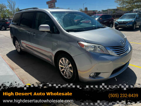 2011 Toyota Sienna for sale at High Desert Auto Wholesale in Albuquerque NM