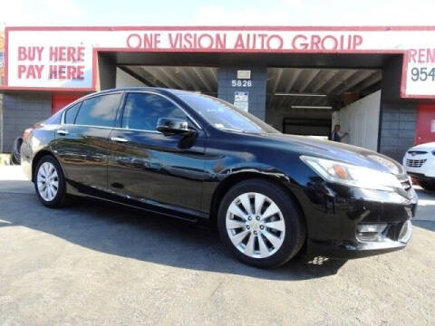 2014 Honda Accord for sale at One Vision Auto in Hollywood FL