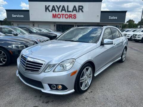 2010 Mercedes-Benz E-Class for sale at KAYALAR MOTORS in Houston TX