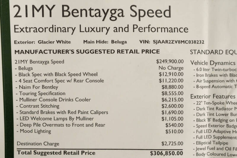2021 Bentley Bentayga Speed