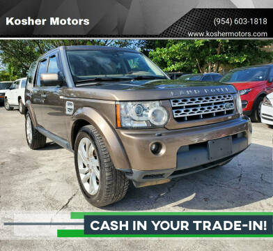 2012 Land Rover LR4 for sale at Kosher Motors in Hollywood FL