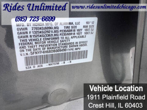 2013 Honda Pilot EX-L w/DVD