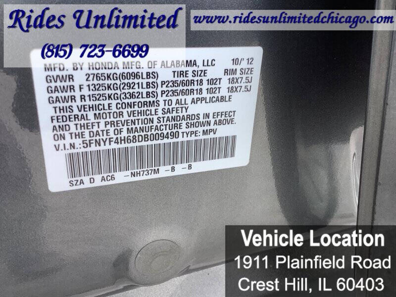 2013 Honda Pilot EX-L w/DVD