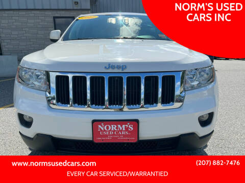 2012 Jeep Grand Cherokee for sale at NORM'S USED CARS INC in Wiscasset ME