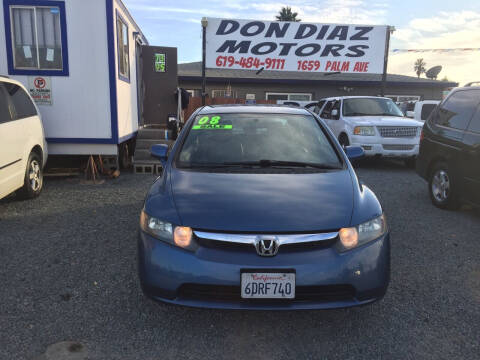 2008 Honda Civic for sale at DON DIAZ MOTORS in San Diego CA