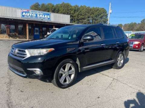 2012 Toyota Highlander for sale at Greenbrier Auto Sales in Greenbrier AR