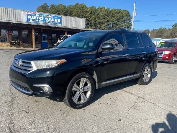 2012 Toyota Highlander for sale at Greenbrier Auto Sales in Greenbrier AR