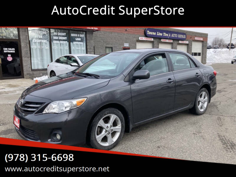 2013 Toyota Corolla for sale at AutoCredit SuperStore in Lowell MA