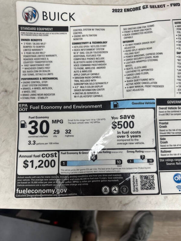 2022 Buick Encore GX Select