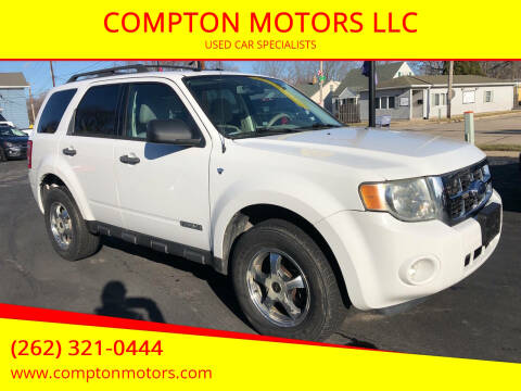 2008 Ford Escape for sale at COMPTON MOTORS LLC in Sturtevant WI