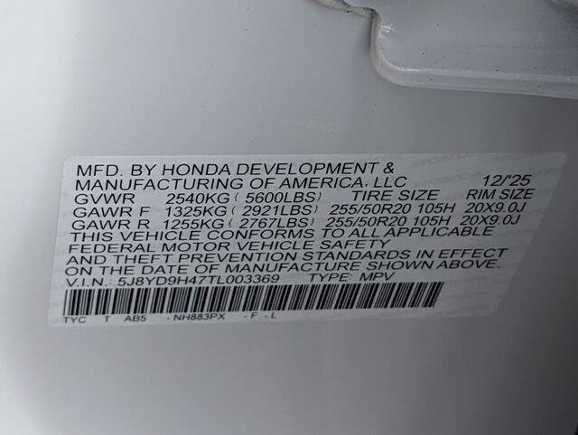 2026 Acura MDX w/Tech