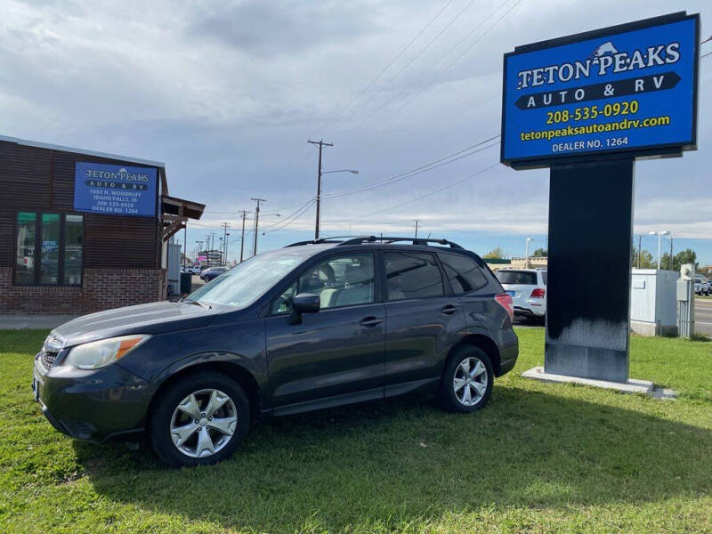 2014 Subaru Forester for sale at TETON PEAKS AUTO & RV in Idaho Falls ID