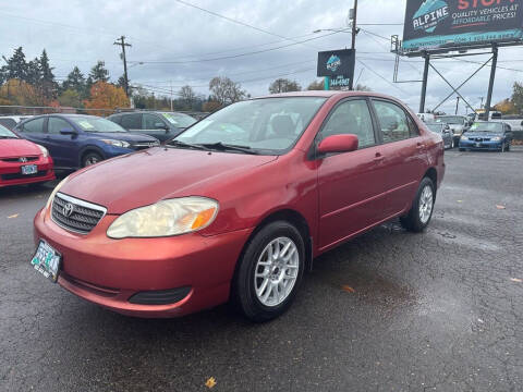 2006 Toyota Corolla for sale at ALPINE MOTORS in Milwaukie OR