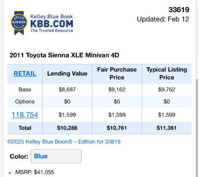 2011 Toyota Sienna XLE 8-Passenger
