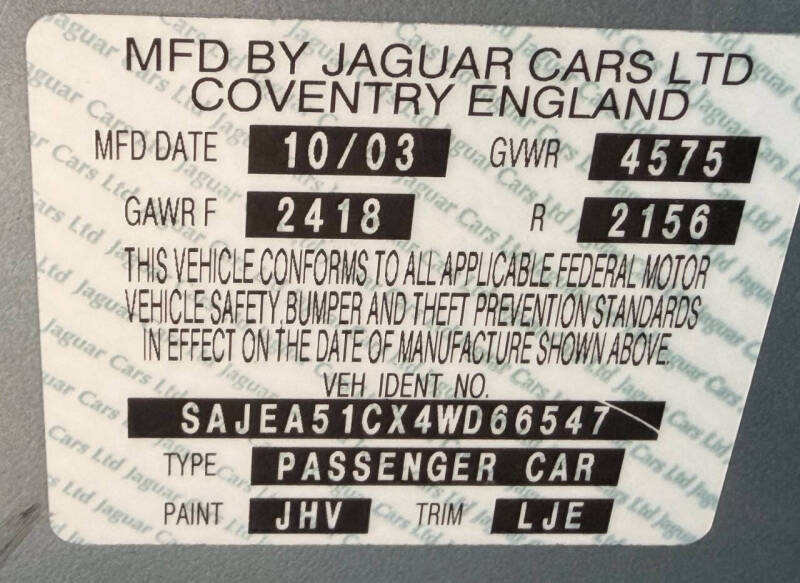 2004 Jaguar X-Type 3.0