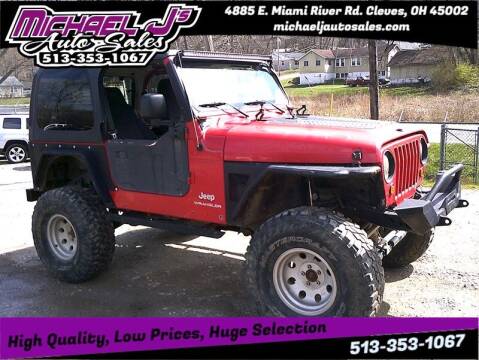2004 Jeep Wrangler for sale at MICHAEL J'S AUTO SALES in Cleves OH