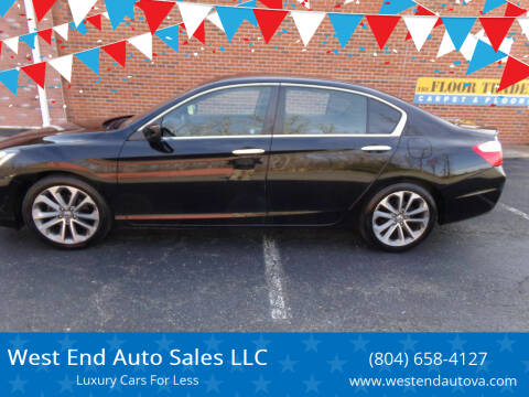 2015 Honda Accord for sale at West End Auto Sales LLC in Richmond VA
