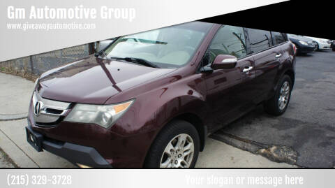 2009 Acura MDX for sale at GM Automotive Group in Philadelphia PA