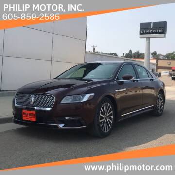 2017 Lincoln Continental for sale at Philip Motor Inc in Philip SD