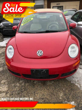2008 Volkswagen New Beetle Convertible for sale at NORTH CHICAGO MOTORS INC in North Chicago IL
