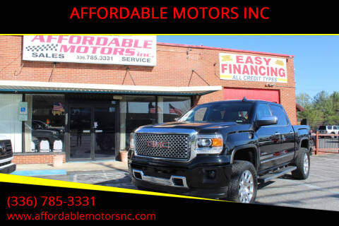 2015 GMC Sierra 1500 for sale at AFFORDABLE MOTORS INC in Winston Salem NC