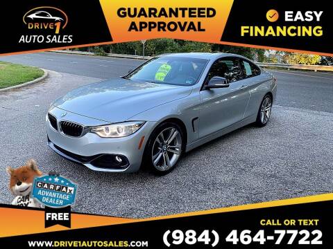2015 BMW 4 Series for sale at Drive 1 Auto Sales in Wake Forest NC