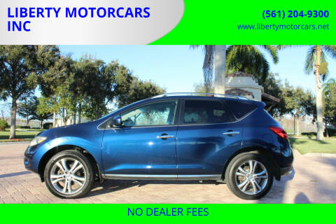 2009 Nissan Murano for sale at LIBERTY MOTORCARS INC in Royal Palm Beach FL