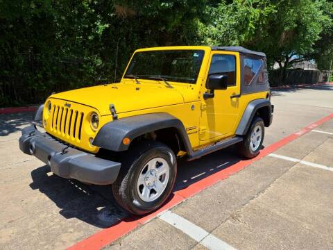 2015 Jeep Wrangler for sale at DFW Autohaus in Dallas TX