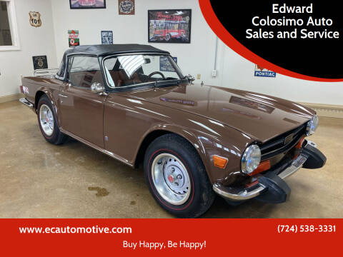 1974 Triumph TR6 for sale at Edward Colosimo Auto Sales and Service in Evans City PA
