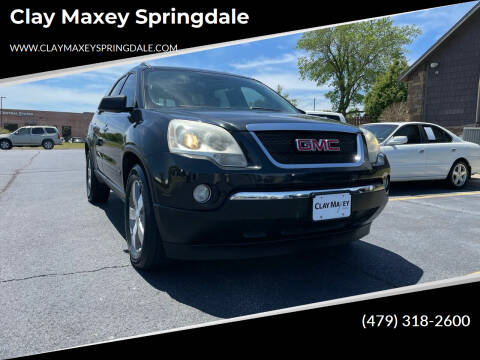 2010 GMC Acadia for sale at Clay Maxey Springdale in Springdale AR