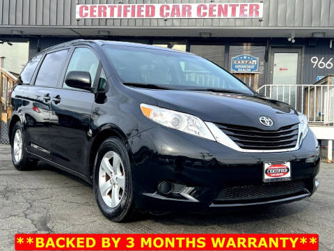 2015 Toyota Sienna for sale at CERTIFIED CAR CENTER in Fairfax VA