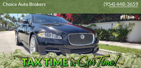 2013 Jaguar XJL for sale at Choice Auto Brokers in Fort Lauderdale FL