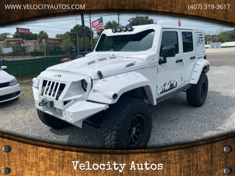 2016 Jeep Wrangler Unlimited for sale at Velocity Autos in Winter Park FL