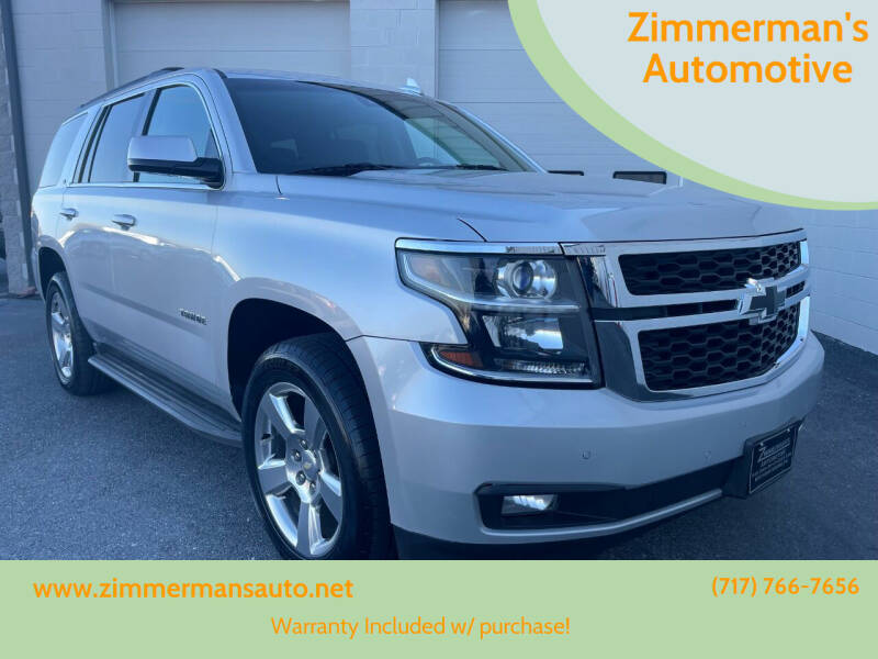 2016 Chevrolet Tahoe for sale at Zimmerman's Automotive in Mechanicsburg PA