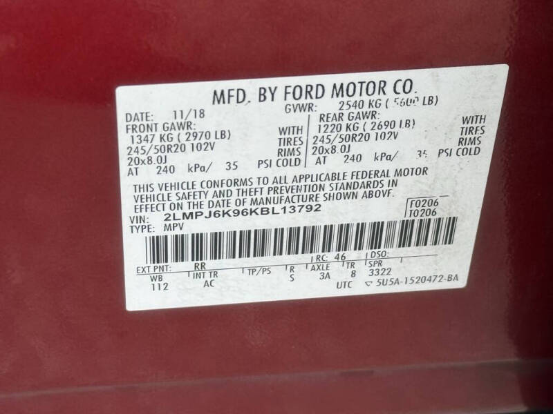 2019 Lincoln Nautilus Select