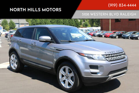 2013 Land Rover Range Rover Evoque for sale at NORTH HILLS MOTORS in Raleigh NC
