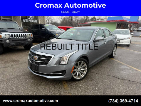 2018 Cadillac ATS for sale at Cromax Automotive in Ann Arbor MI