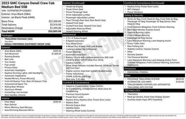 2023 GMC Canyon Denali