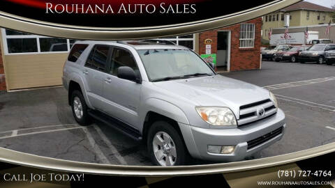 2004 Toyota 4Runner for sale at Rouhana Auto Sales in Norwood MA