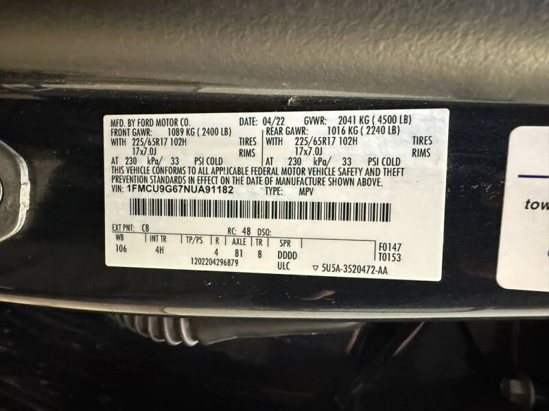 2022 Ford Escape SE