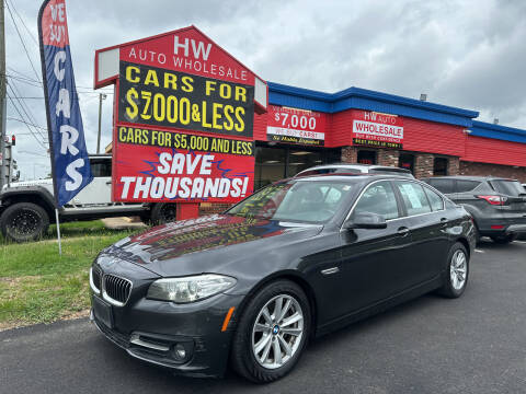 2016 BMW 5 Series for sale at HW Auto Wholesale in Norfolk VA