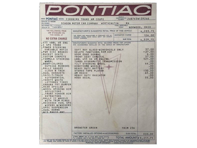 1973 Pontiac Trans Am