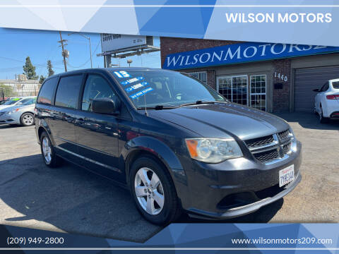 2013 Dodge Grand Caravan for sale at WILSON MOTORS in Stockton CA