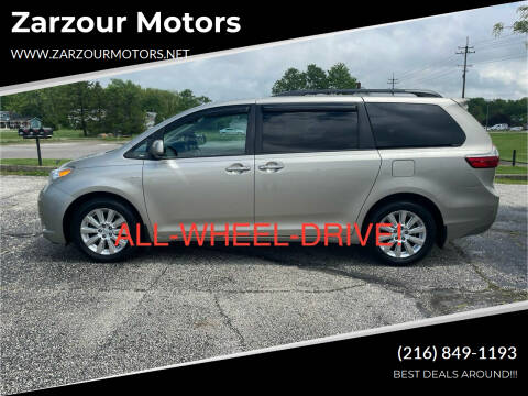2016 Toyota Sienna for sale at Zarzour Motors in Chesterland OH