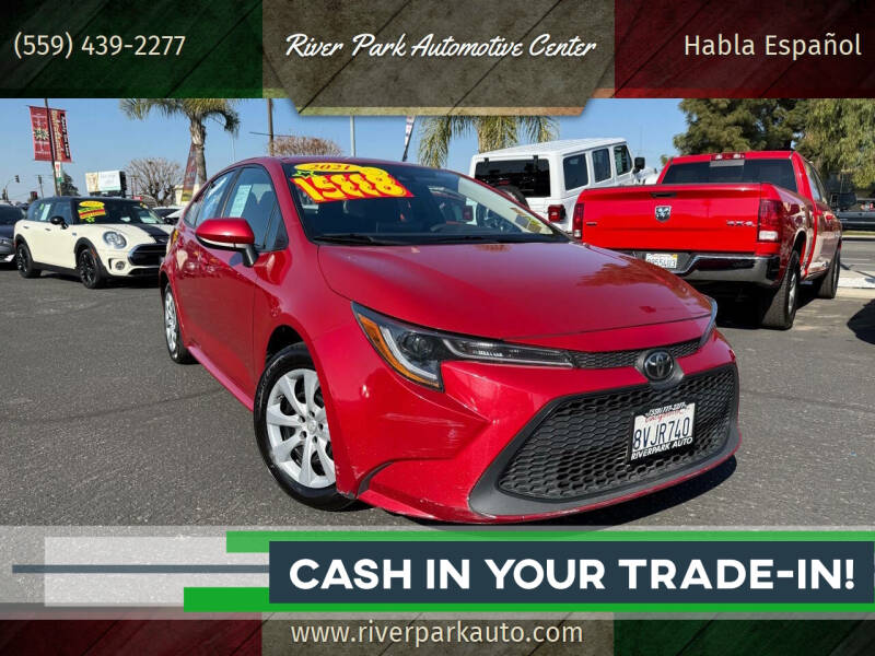 2021 Toyota Corolla for sale at River Park Automotive Center 2 in Fresno CA