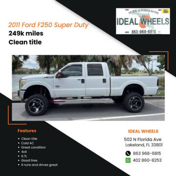 2011 Ford F-250 Super Duty for sale at Ideal Wheels in Lakeland FL
