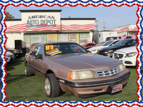 1987 Ford Thunderbird for sale at American Auto Depot in Modesto CA