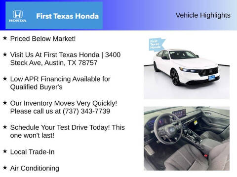 2025 Honda Accord Hybrid Sport